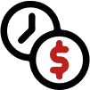 Time Dollar Icon