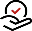Holding and hand icon
